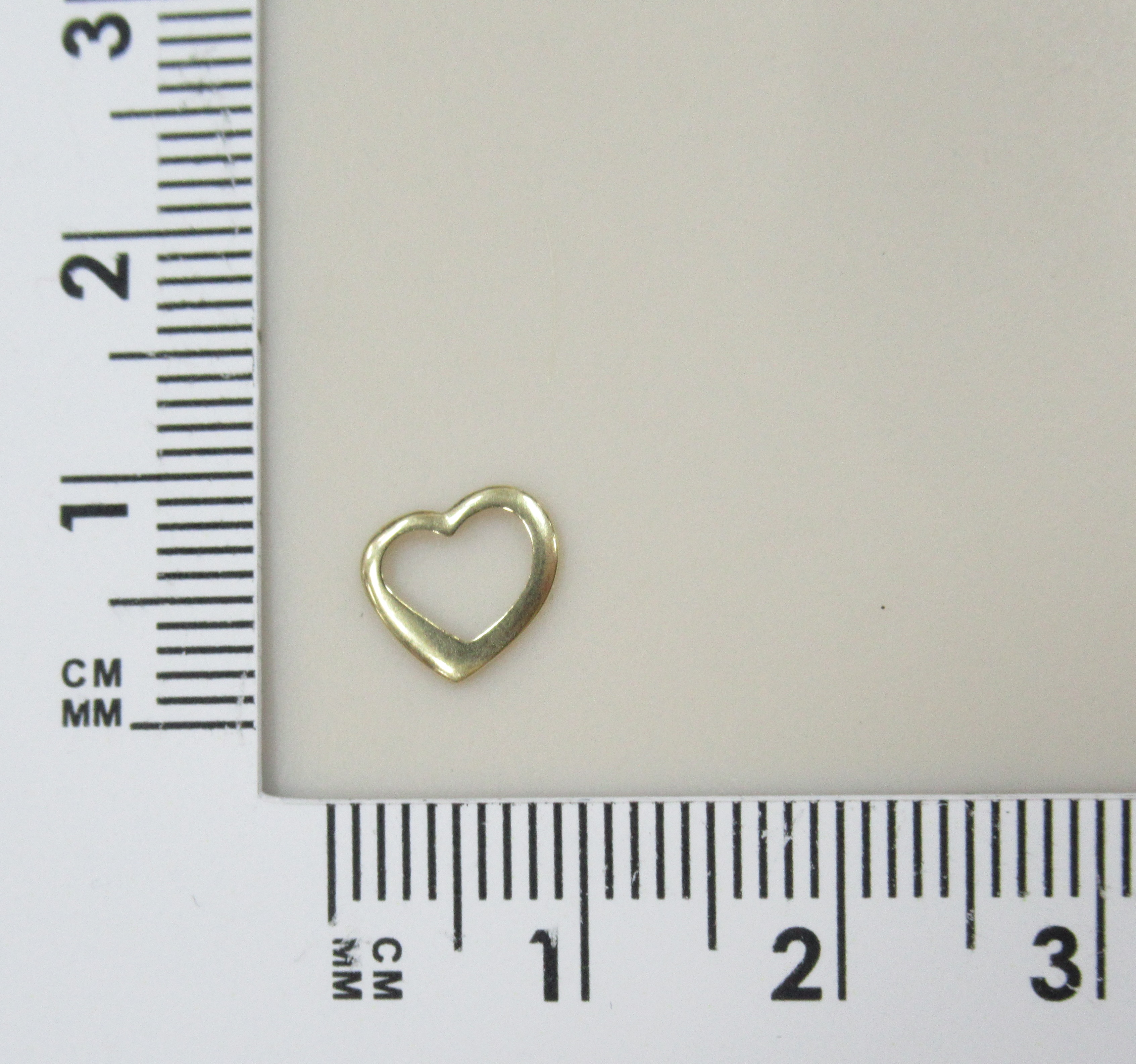 Подвеска из желтого золота "Сердце"